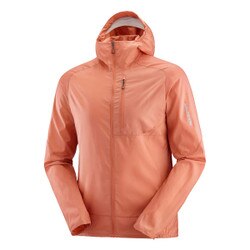 Salomon Bonatti Cross Wind Jacket Men's in Light Mahogany and Grey Violet
